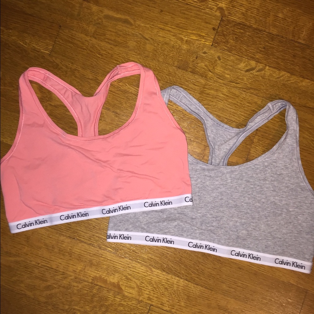Two Calvin Klein Sports Bras