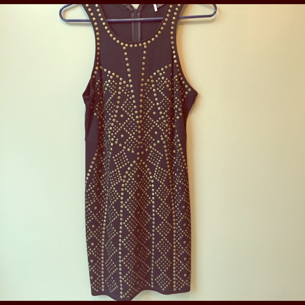 studded short mini dress