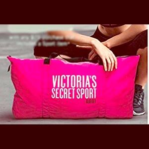 VICTORIA'S SECRET SPORT HOT PINK NYLON TOTE