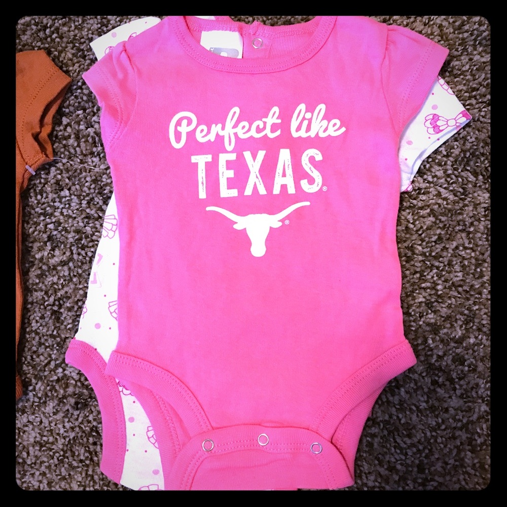 Texas Longhorn Onesie Set