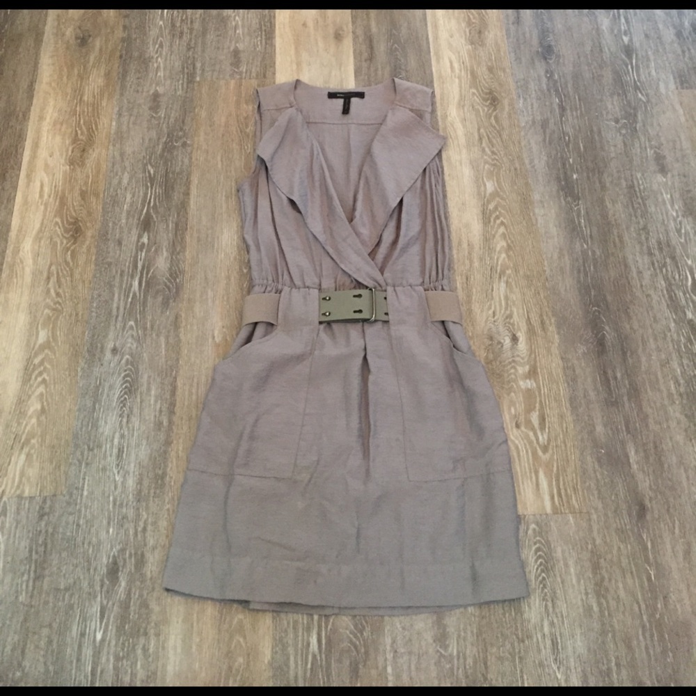 BCBGMax Azria gray dress! Super flattering!!!