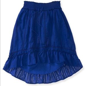 🔥3FOR$20🔥 blue ruffle asymmetrical skirt