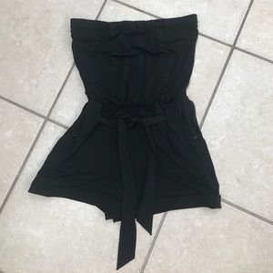 White House black market strapless short romper