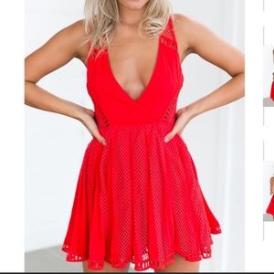 Mura boutique red dress XS