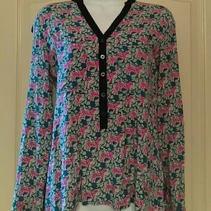 Anthropolgie Tiger Blouse