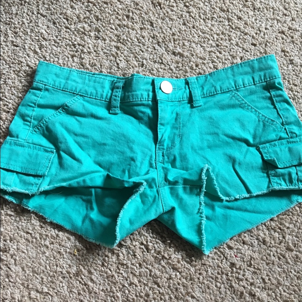Teal shorts