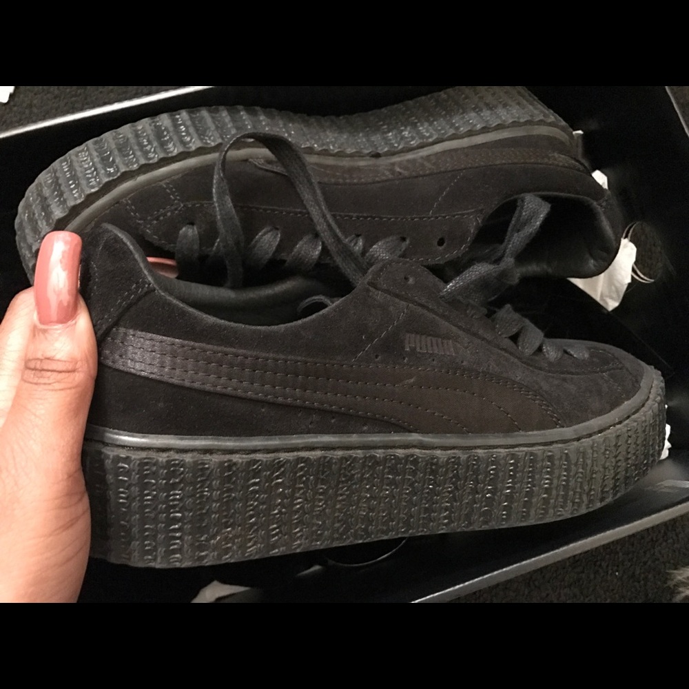 PUMA X FENTY RIHANNA CREEPERS SATIN BLACK