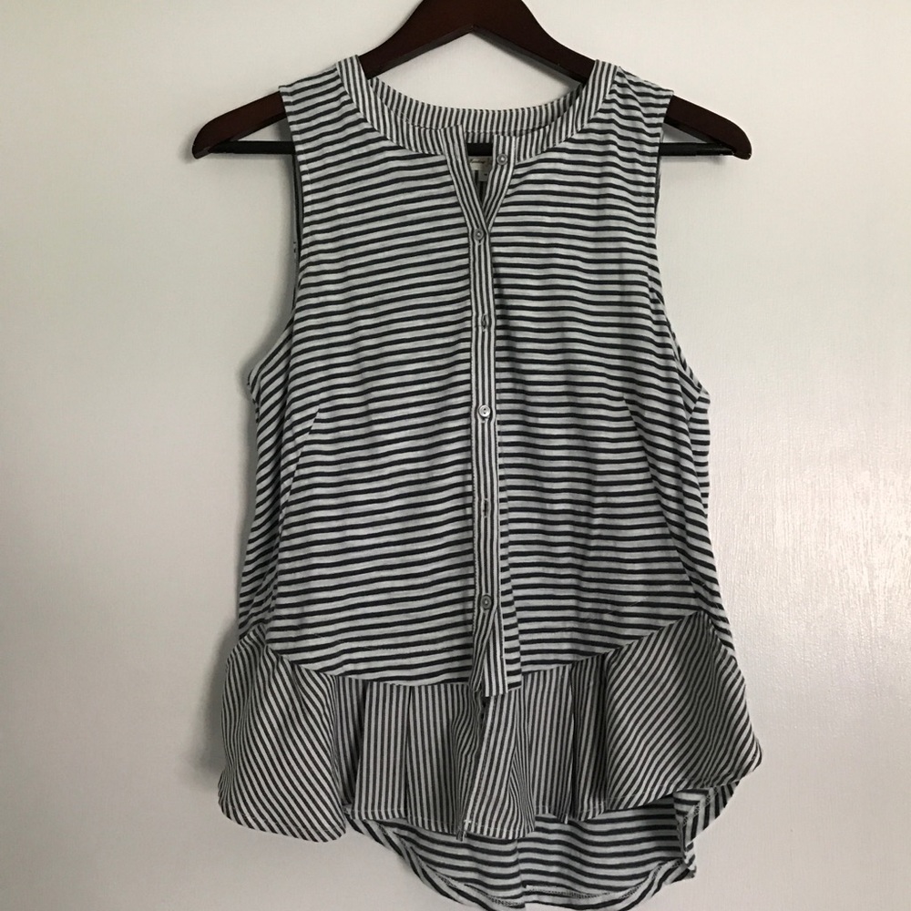 Anthropologie Fenella Button Down Tank