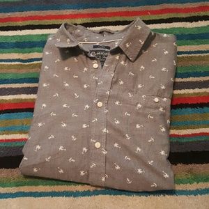 Men's Palm Tree Button Up