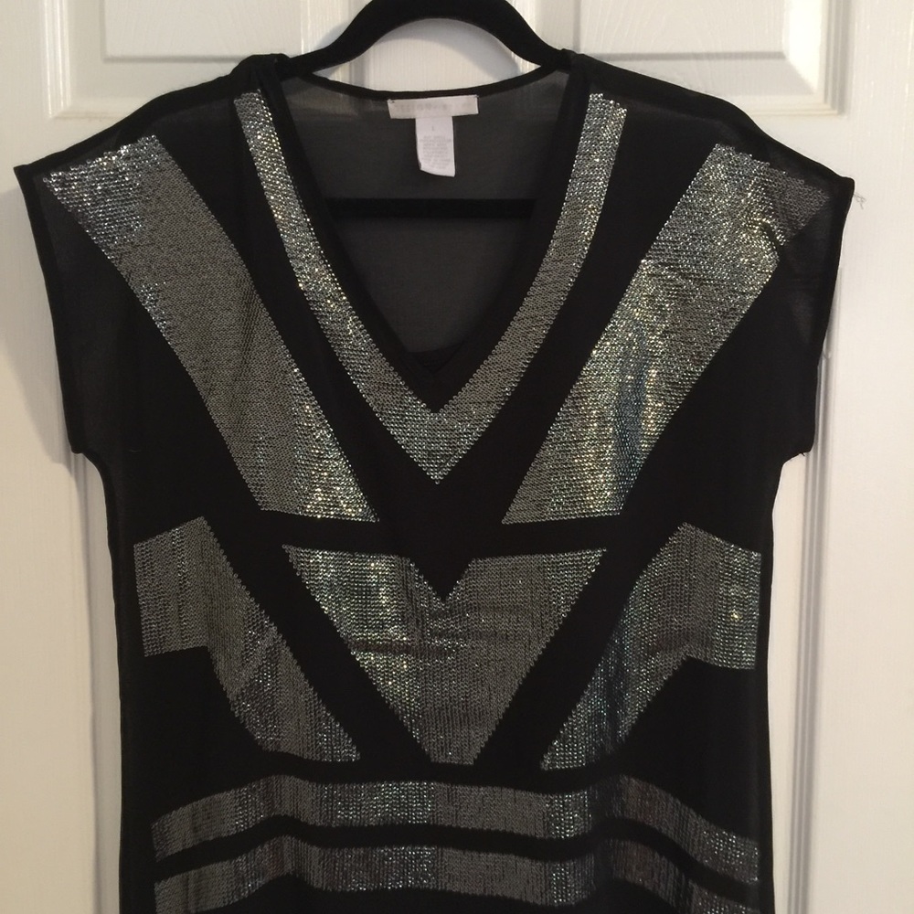 Black sheer top