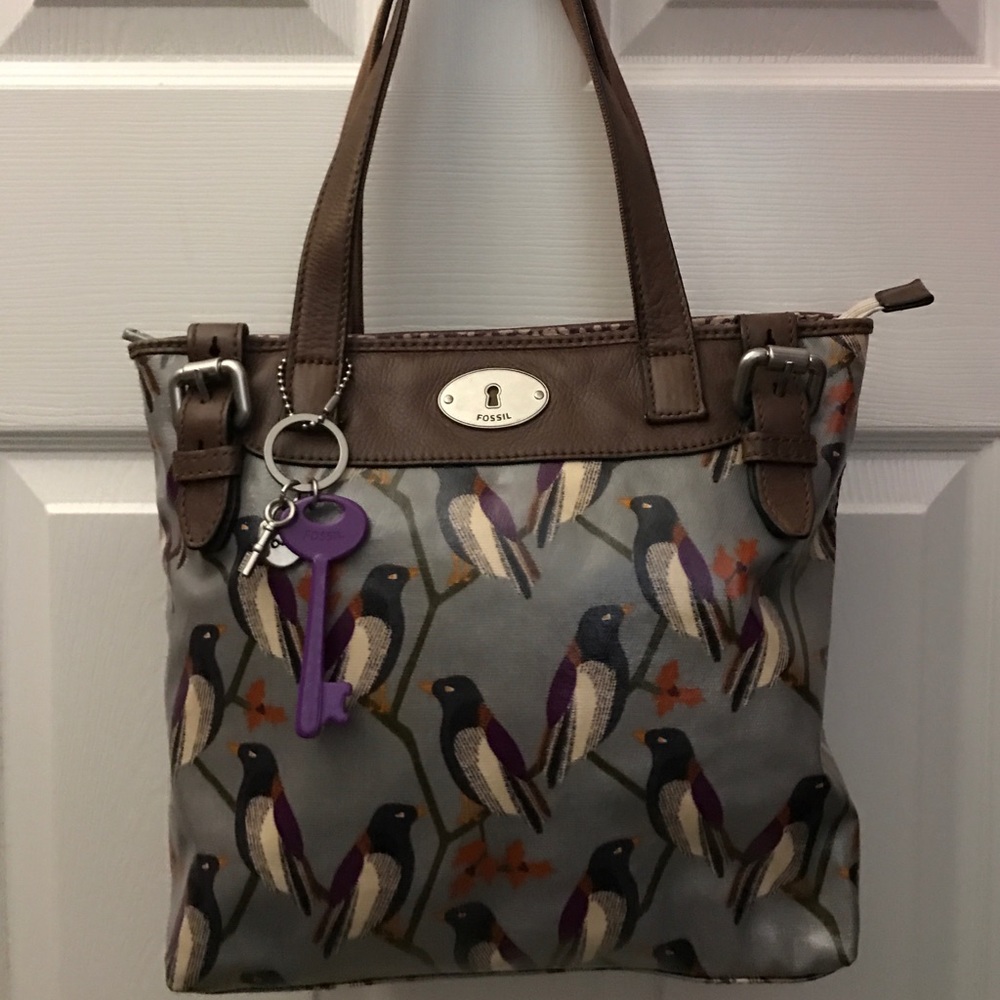 Fossil key per BIRDS with key Fob. RARE!!