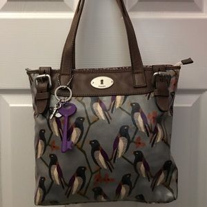 Fossil key per BIRDS with key Fob. RARE!!