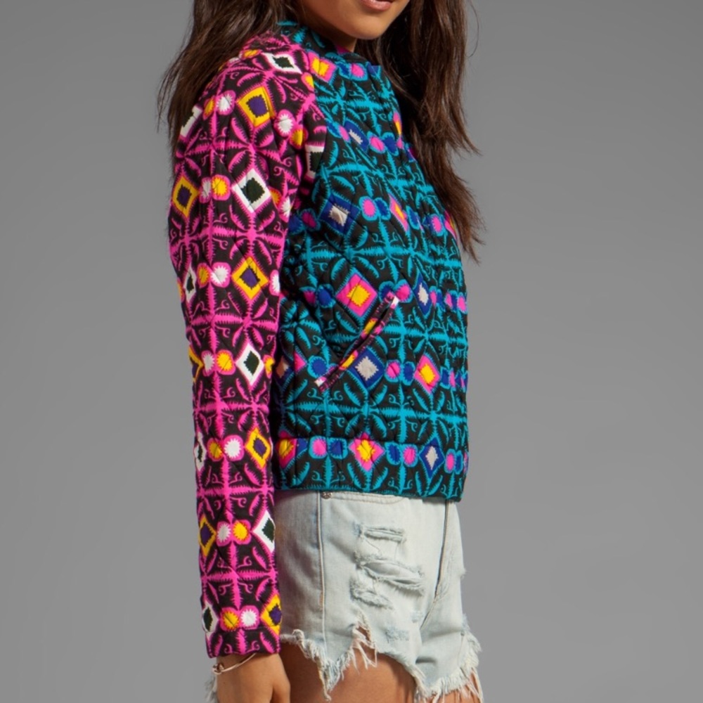 Mara Hoffman Quilted Bomber Jacket