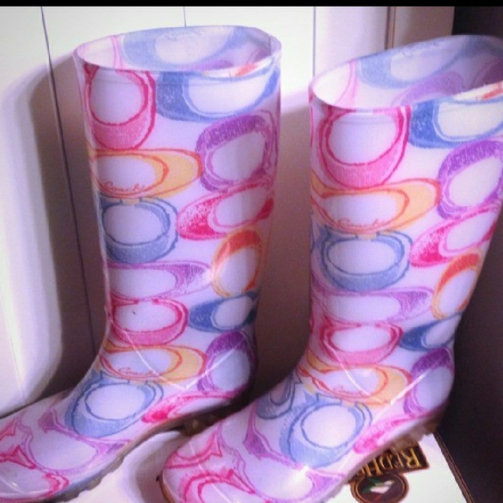 Coach rain boots