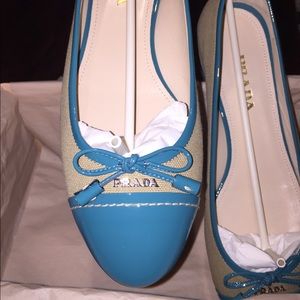 Prada flats size 37 1/2 Brand New with box