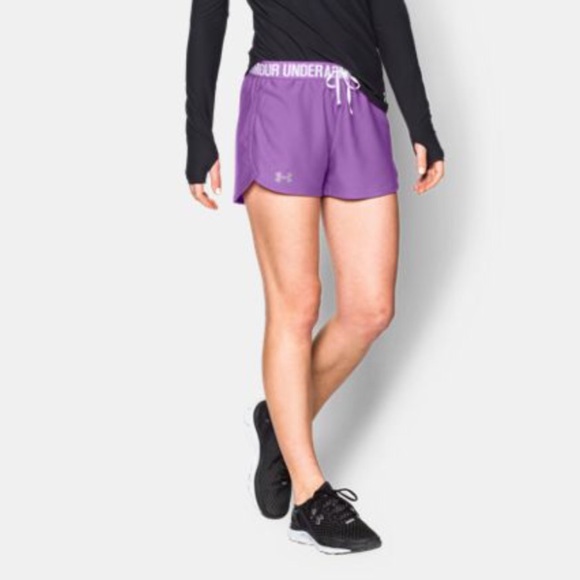 Under armour purple athletic shorts - Picture 1 of 5