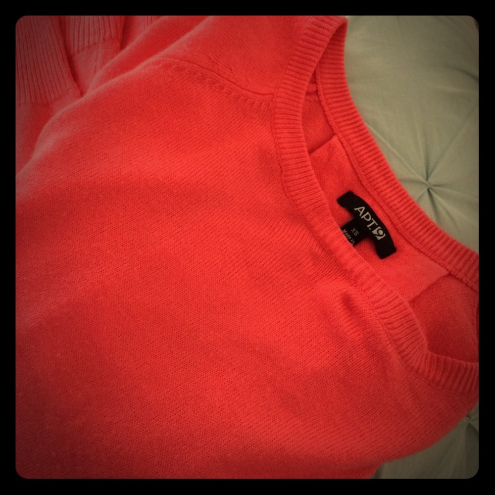 Coral sweater shirt