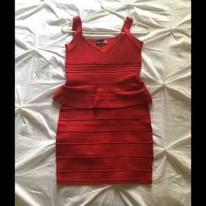 Fire Red bandage dress