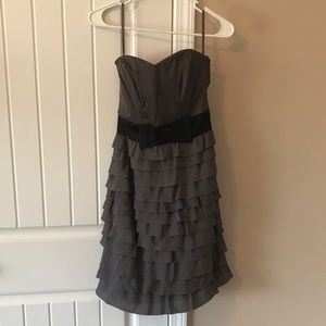 H&M Women's Gray & Black Dress (Size 8)