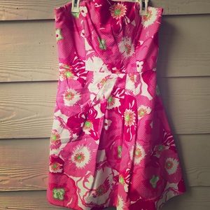 Lilly Pulitzer strapless dress