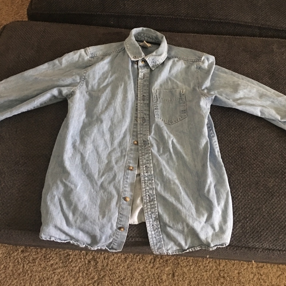 Girls denim button down shirt