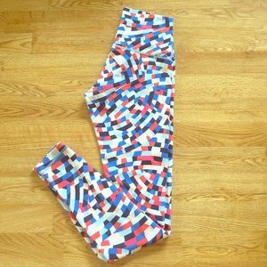 Fun, gently used high-rise lululemon leggings