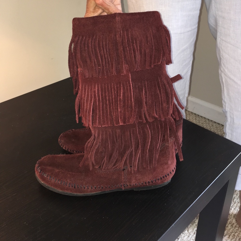 Minnetonka Fringe Boots