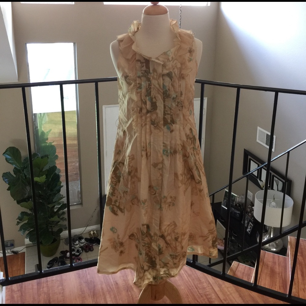 Silk Floral Dress