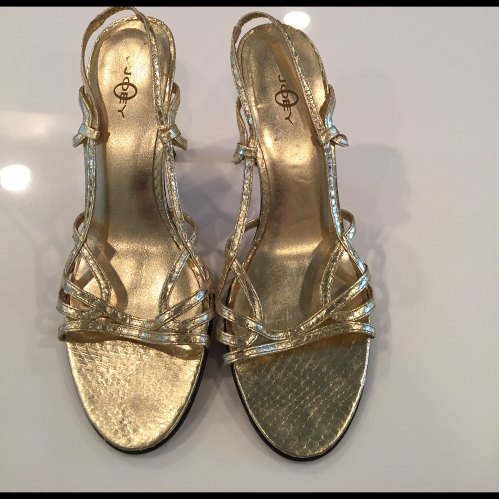 Joey O Gold 3" Strappy Heels size 7M