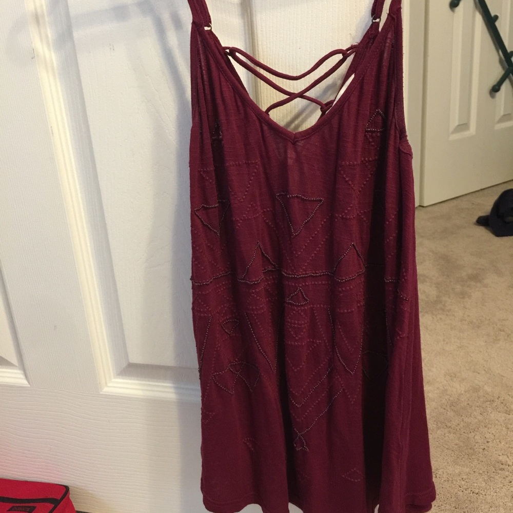FLASH SALE! Gorgeous beaded strappy tank!