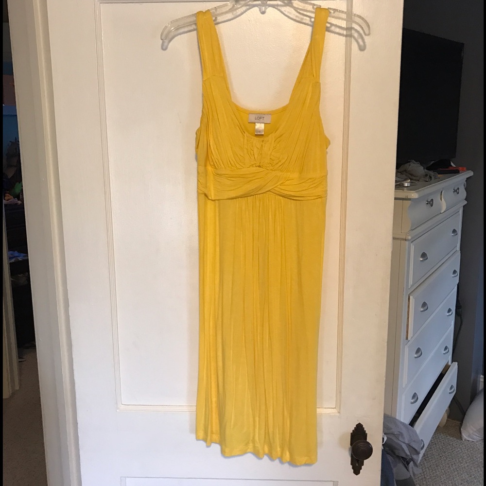 Yellow Jersey cotton Loft Dress