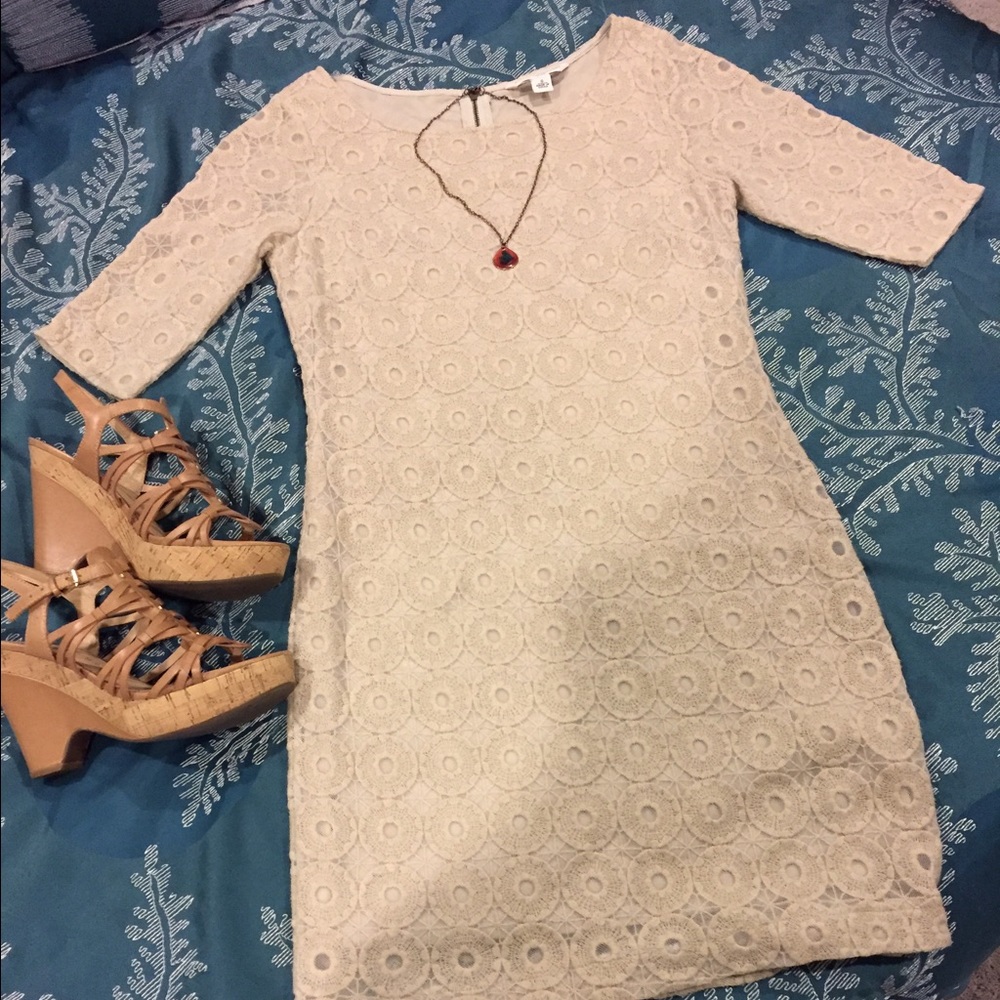 🍌 Banana Republic oatmeal dress!!