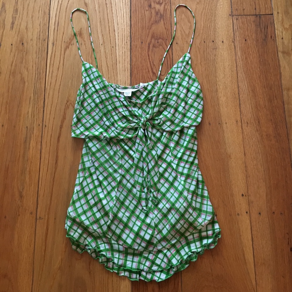 Diane Von Furstenberg Silk Mesh Cami Top, Size M