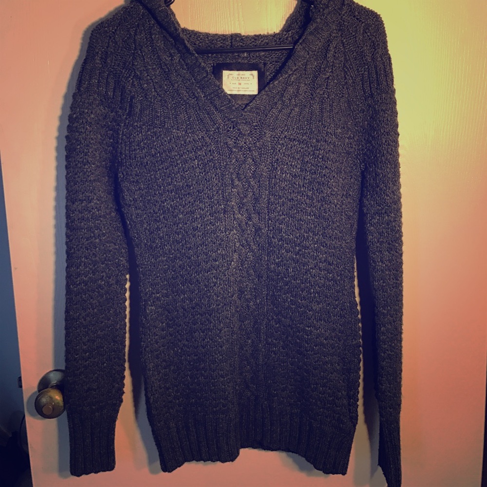 🦋Gray Hooded Sweater🦋