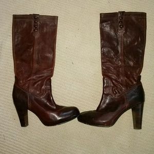 The Frye Company pull on heeled boots