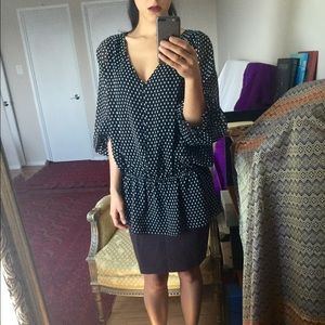 Ellen Tracy Dotted Blouse