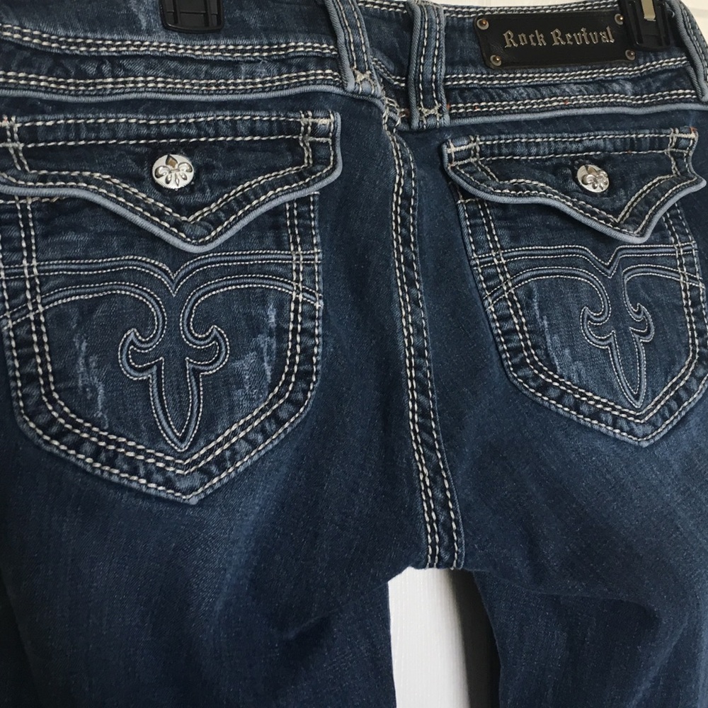 ROCK REVIVAL " ELIZABETH" WIDE LEG TROUSER