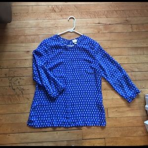 Sailboat print blouse