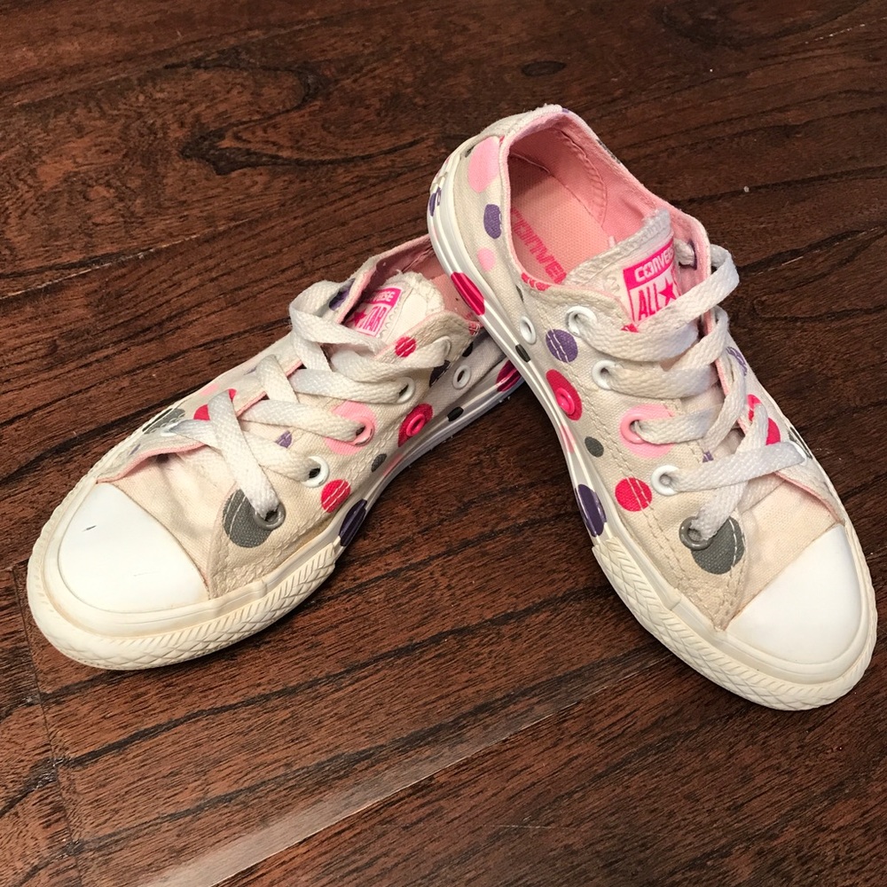 Girls' Polka Dot Converse - Super Cute! 💝