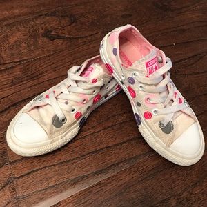 Girls' Polka Dot Converse - Super Cute! 💝
