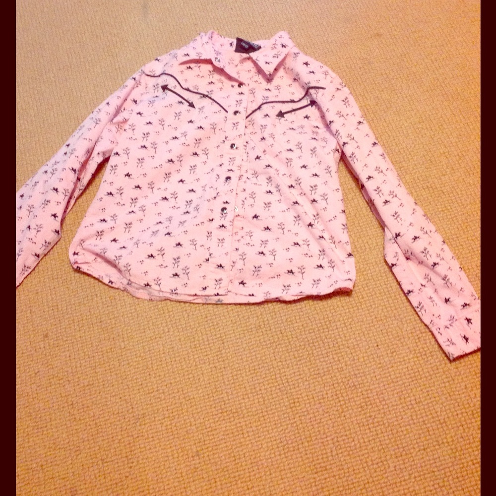 Pink western shirt