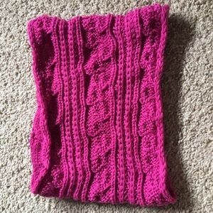 Pink infinity scarf