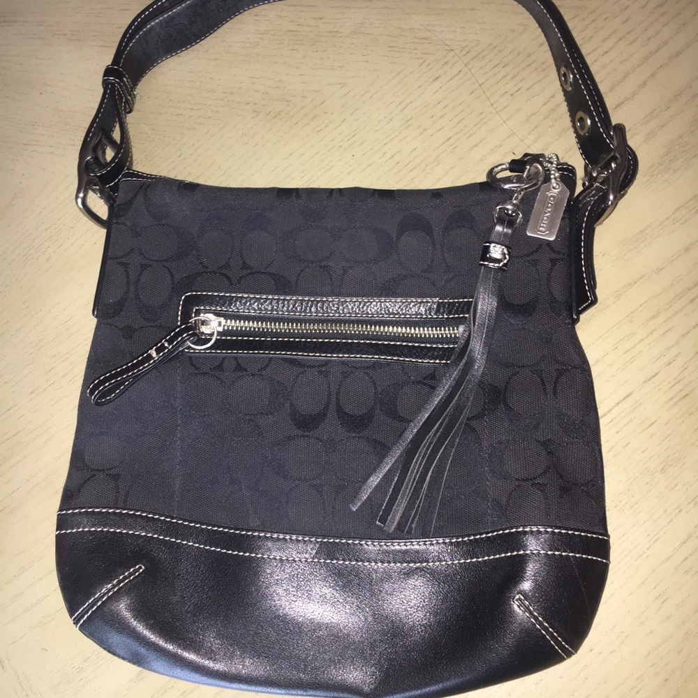Coach black signature H04k-9362 bag