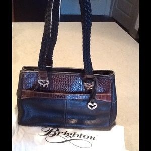 New Two-Toned Leather Brighton Bag