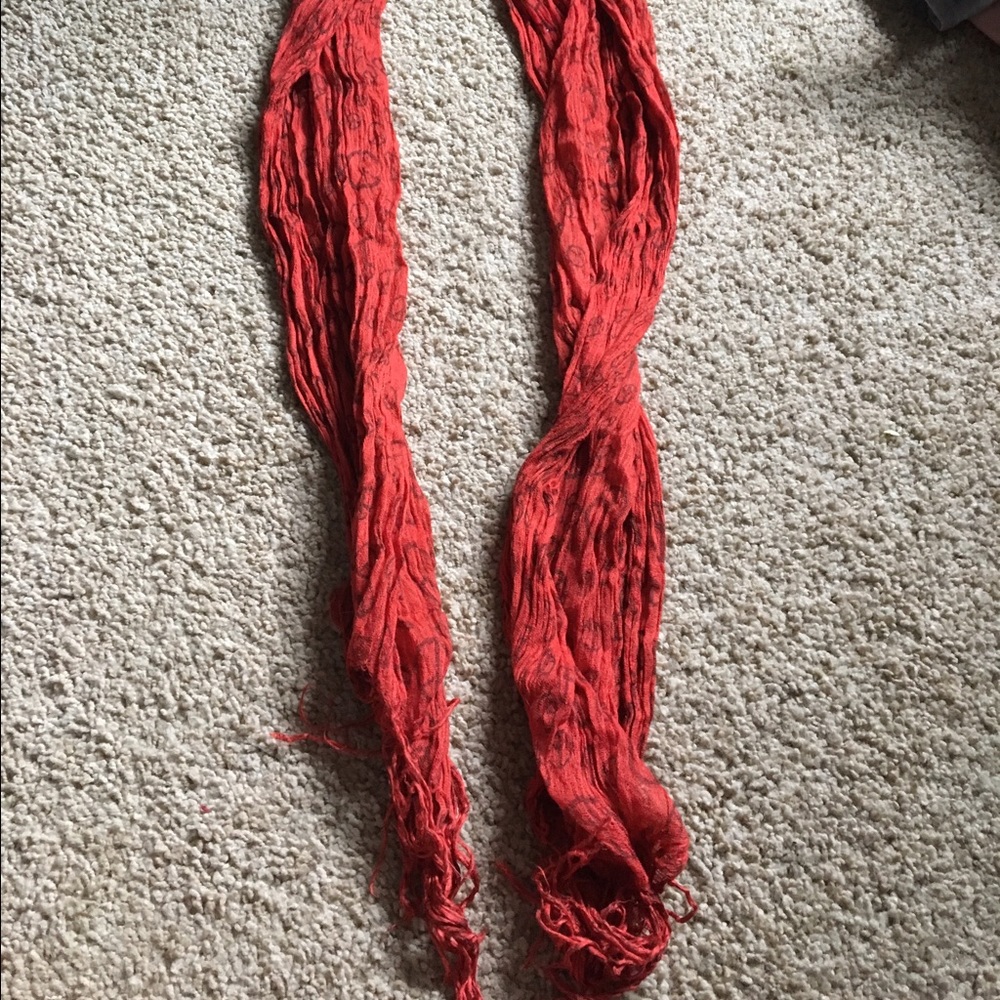 Red peace scarf