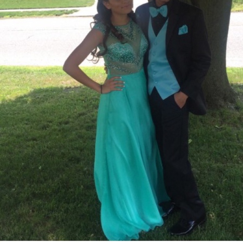 Prom Dress, Seafoam Green