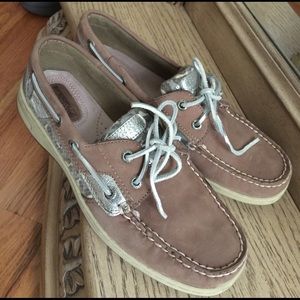 Sperrys cheetah print (worn once)