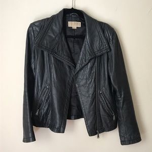 Micheal Kors leather jacket black