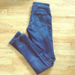 Light worn Guess skinny jeans