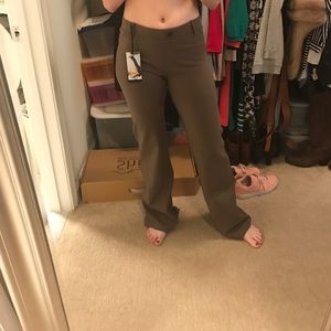 NWT Betabrand Yoga Dress Pants in Taupe size M